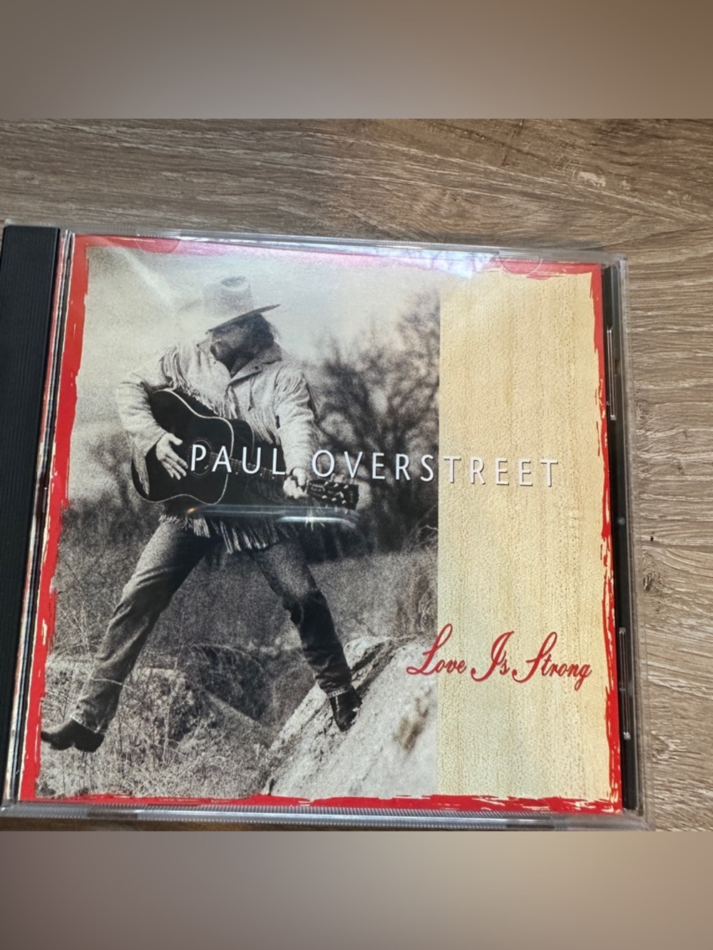 Paul Overstreet "Love Is Strong" CD - Red, Black, Cream